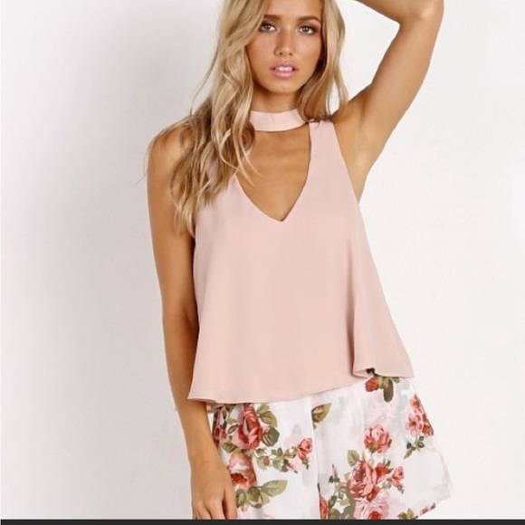 Show Me Your Mumu Casey Collar Top Dusty Blush Pastel - Picture 6 of 11